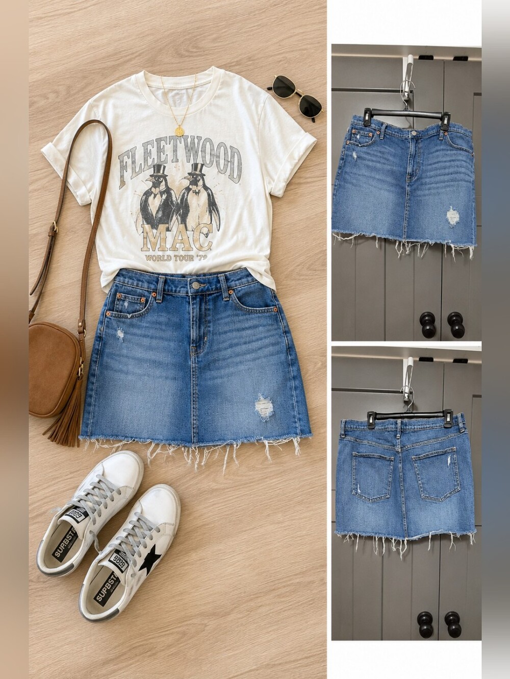 GAP Denim Distressed Raw Hem Mini Skirt Light Wash Size 16